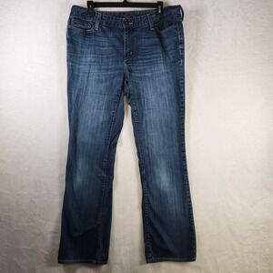 Eddie Bauer Classic Bootcut Jeans Mens Denim Blue‎ Size 36x30